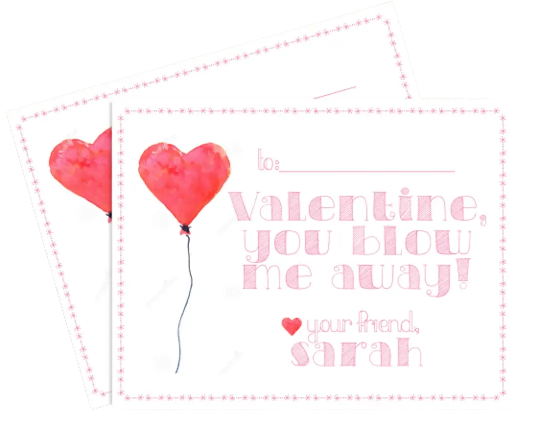 Blow Me Away Valentine's Day Card