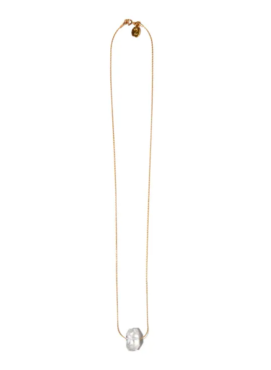 Crystal Quartz "Crystal Tears" Necklace on 14 Carat Gold Filled Chain
