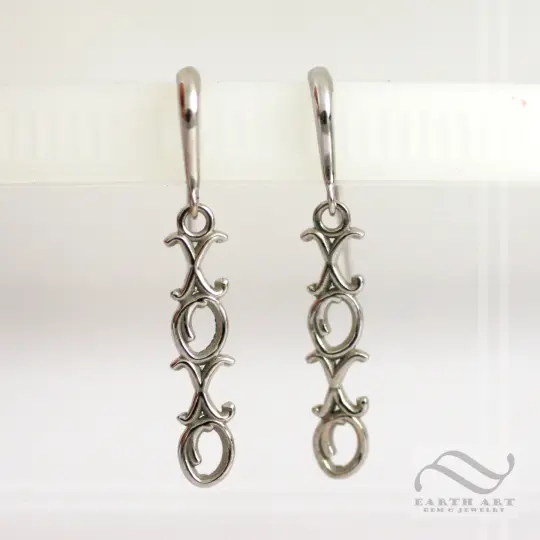 XOXO Earrings in Solid Sterling Silver or Gold