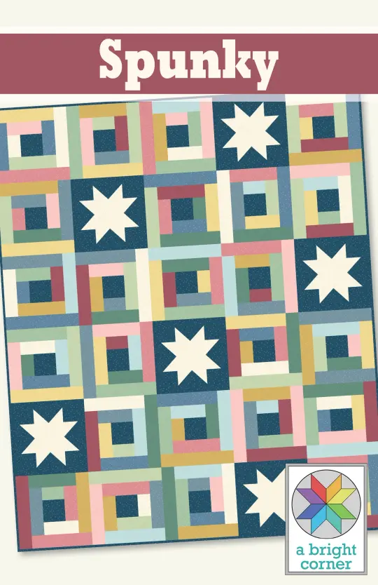 Spunky quilt pattern - PAPER pattern