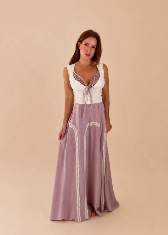 Ravina Skirt in Nude Pink