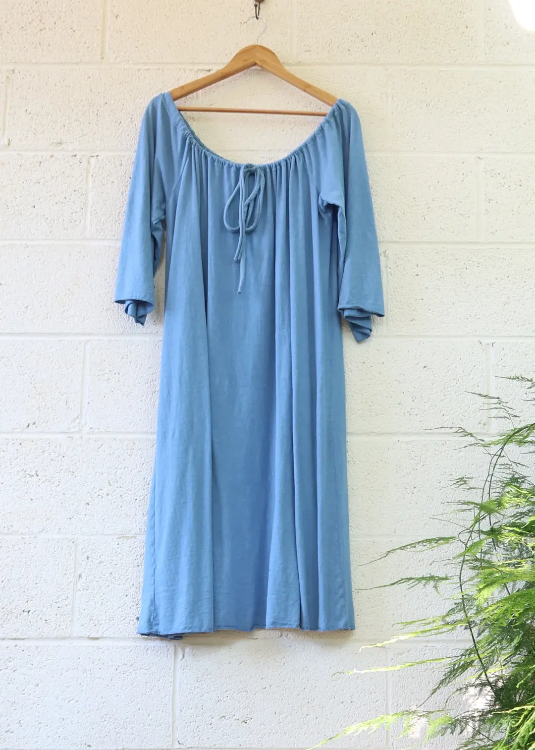 Sale - Mead Maker Below Knee Dress/ Light Hemp /2XS-S / Sky (334)
