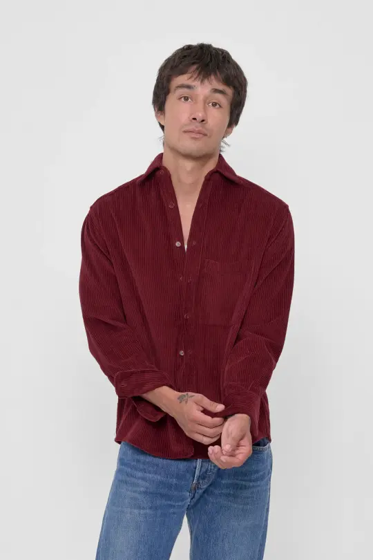 Cord Button-Up Shirt