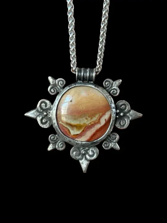 STRATA ROSE | Polychrome Jasper Necklace