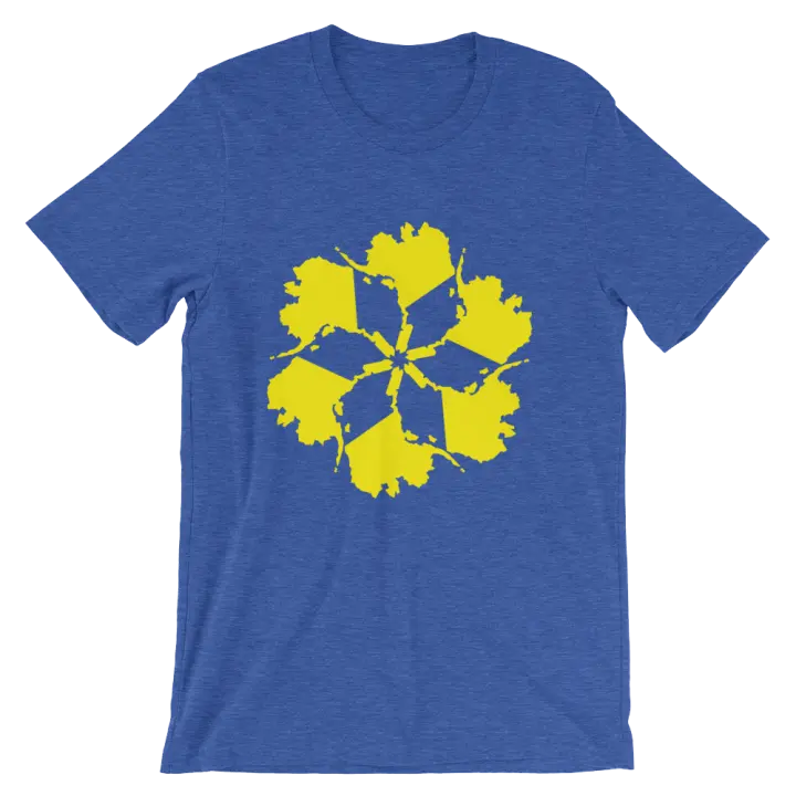 Augmented Reality enhanced Alaska Radial Unisexy Tee - Blue