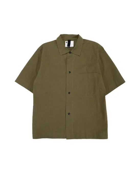 MHL S/S PJ Shirt Dry Cotton End On End Moss