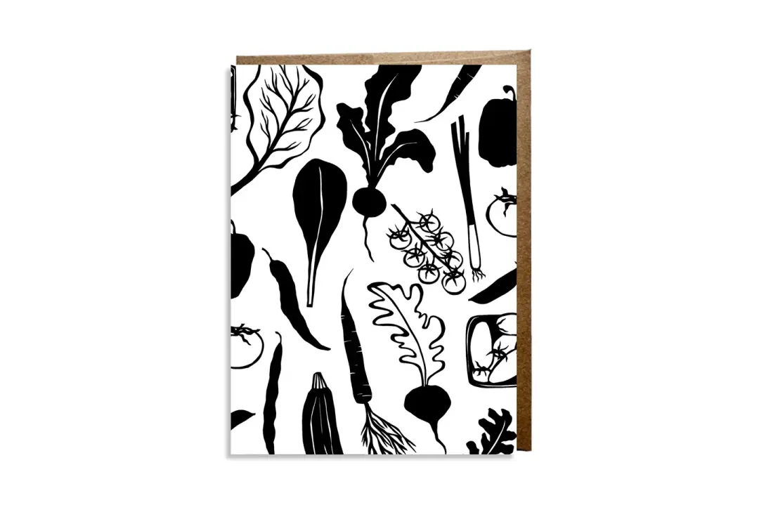 "Market Vegetables" card