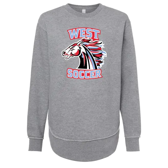 WJHS Soccer 3525 Ladies Crewneck Sweatshirt