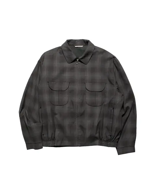 Old Joe Pleated-Pocket Ricky Jacket Graphite Plaid