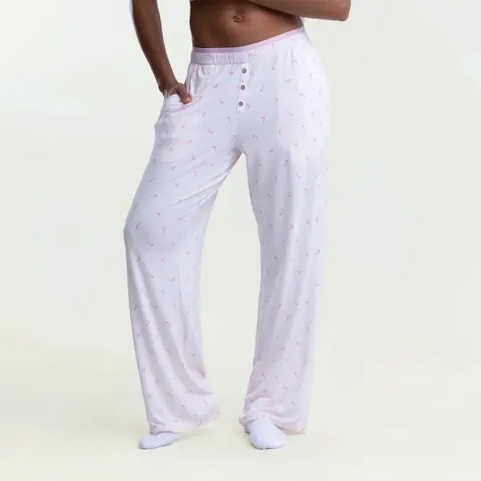 Sleep Loose Pants Candy Cane Ditsy