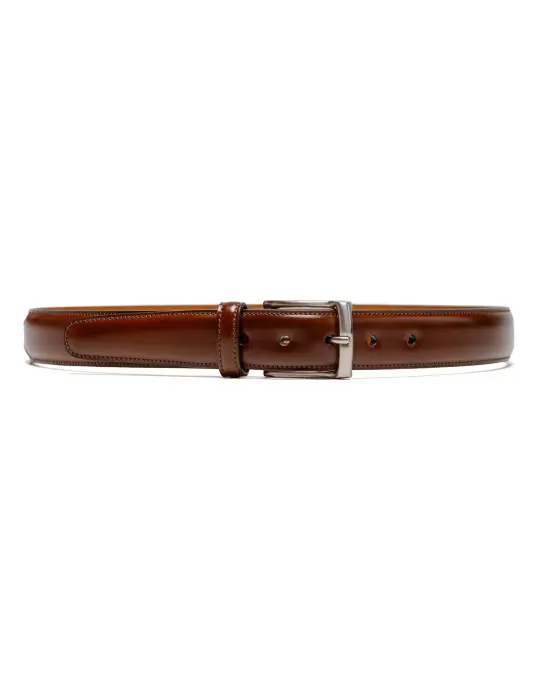 The Lakota House Layered Belt Mahogany