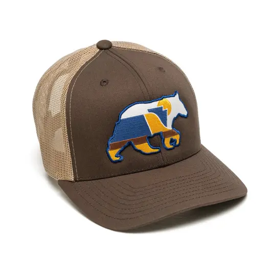 The Moshannon: Pennsylvania Hat | Snapback Trucker Black Bear Patch Hat