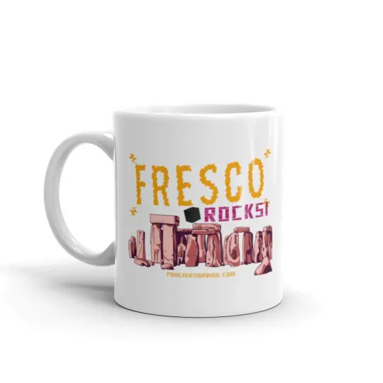 Fresco Rocks! White Glossy Diner Style Coffee Mug