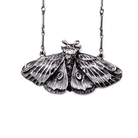 Planchette Moth Necklace.