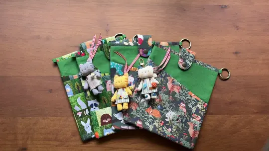 Animal Print Book & Journal Sleeve with Pocket (Charms Sold Separately)