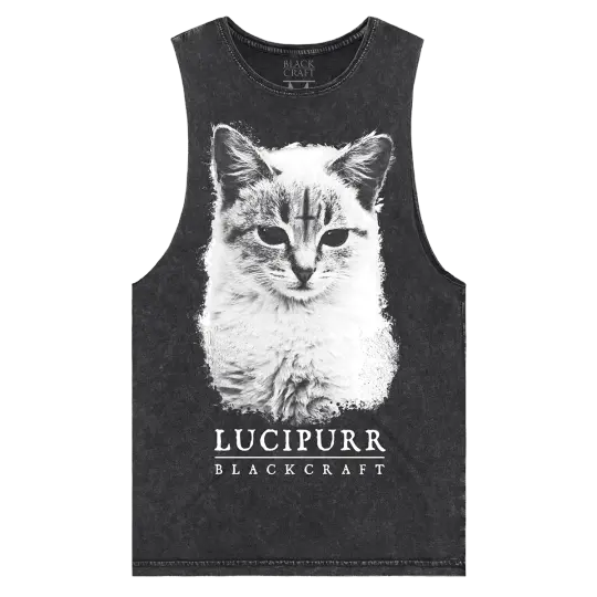 Lucipurr Stone Wash Tank Top