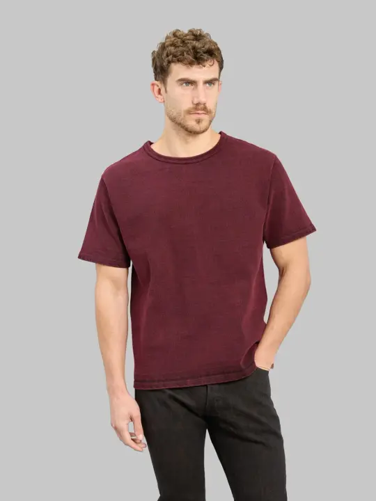 Samurai Jeans SJST-TW01 15.7oz Extra Heavy T-shirt Wine