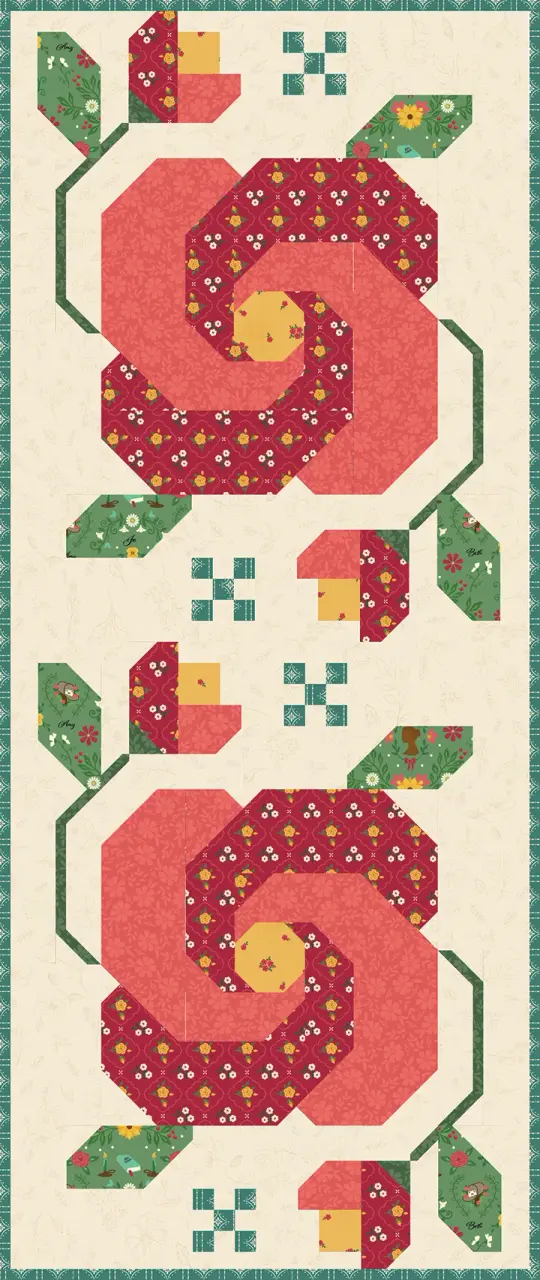 Rose In Bloom Runner Kit in Orchard House