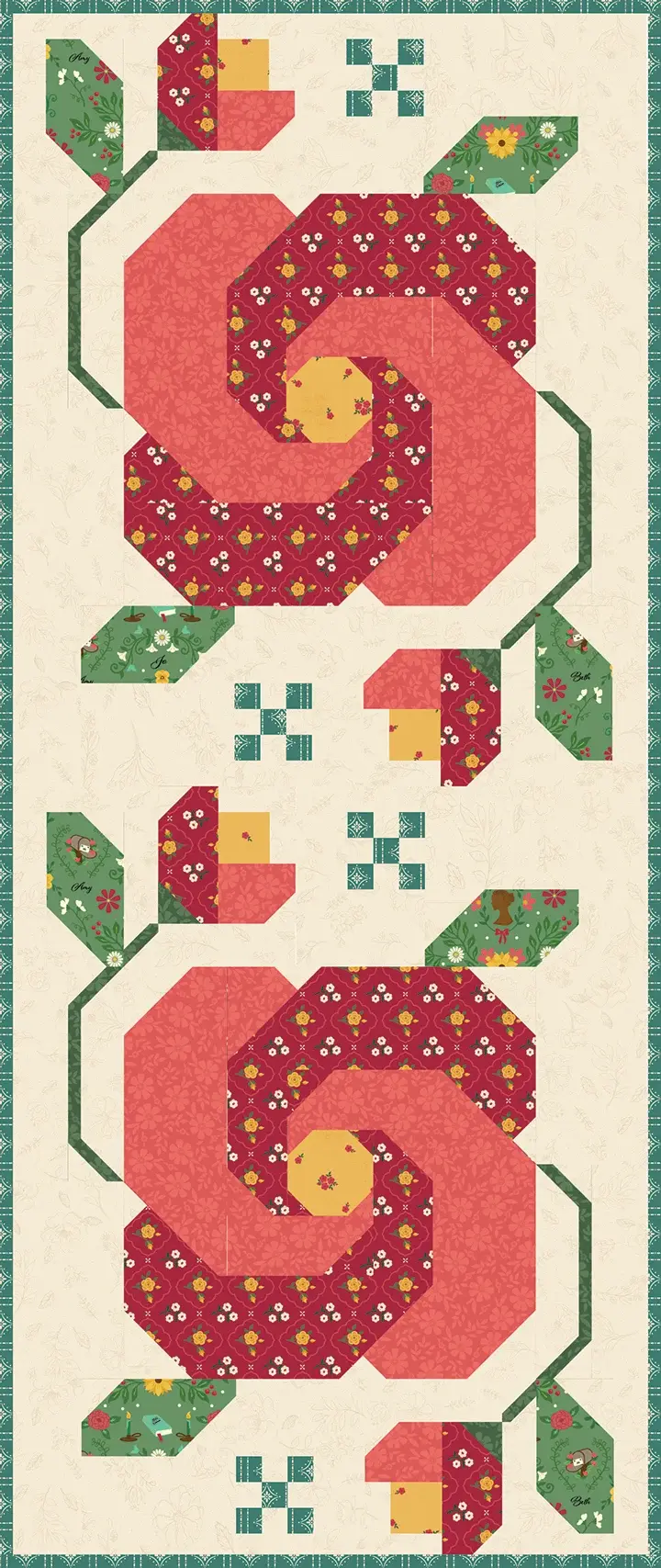 Rose In Bloom Runner Kit in Orchard House