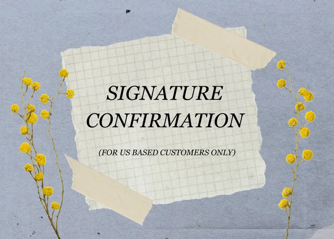 Signature Confirmation (US ONLY)