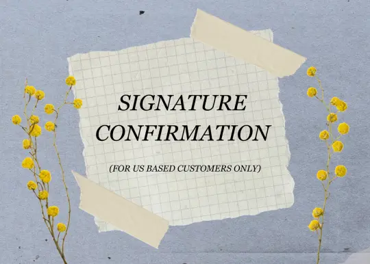 Signature Confirmation (US ONLY)