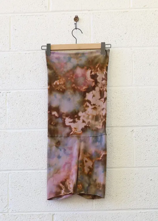 OOAK - Love Me 2 Times Short Leggings / S / MED STRETCH Organic Cotton / Ice Dye (96)