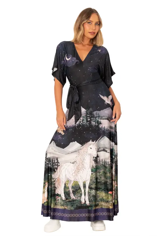 Enchanted Kimono Maxi Dress