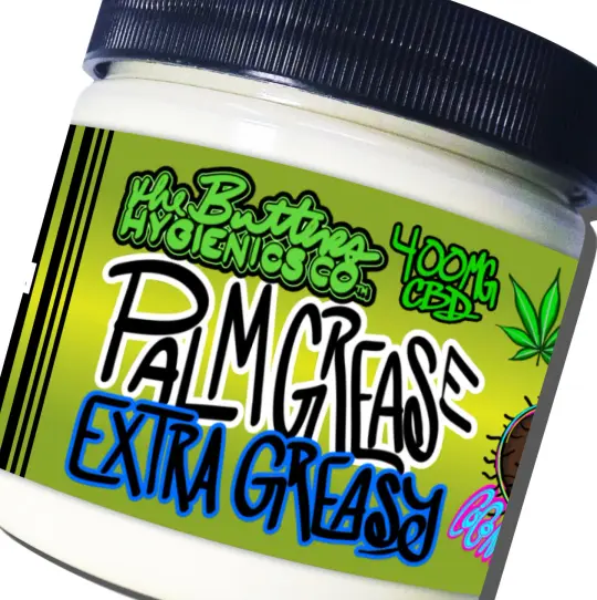 Palm Grease CBD: EXTRA GREASY | Greasy, Slippery, Scented, Infused