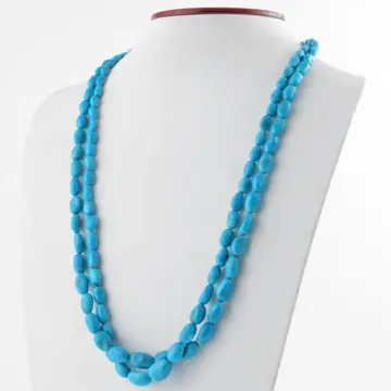 Two Layer Turquoise Nuggets Necklace