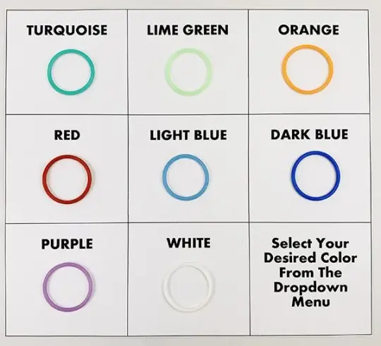 Colored O-Ring : For Rubberset 400, Switchback 400 or Adding Backbone