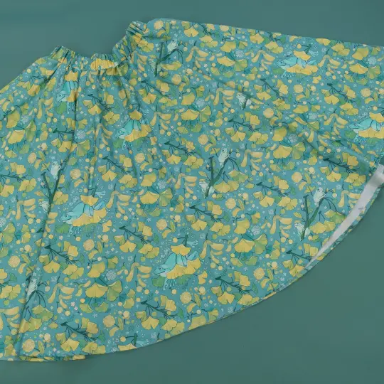 [MIDI SKIRT] Frog & Ginkgo