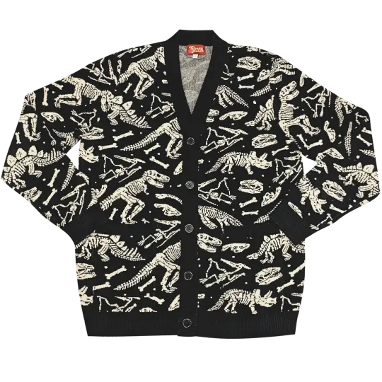 Dinosaur Fossil Cardigan