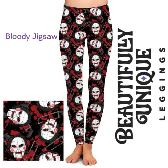 Bloody Jigsaw Semi-Exclusive High-Waisted Horror Leggings