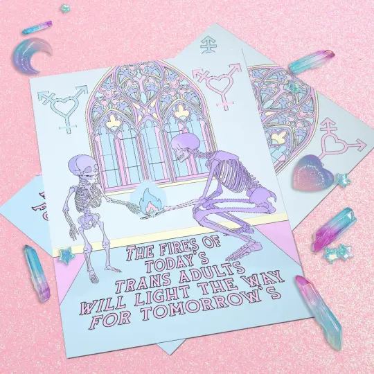 The Fires Of Today's Trans Adults Will Light The Way For Tomorrows Art Print