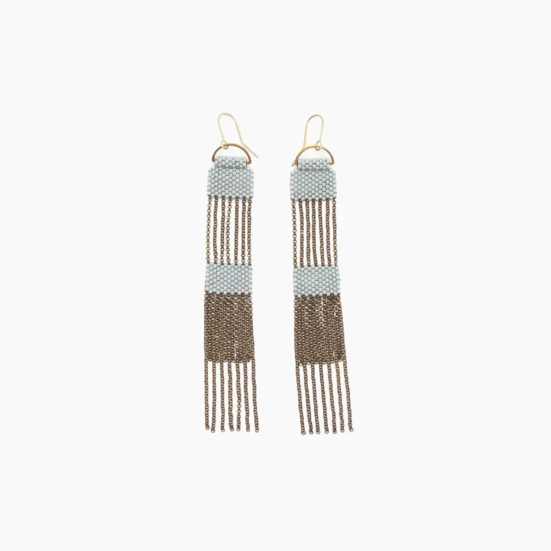 Silo Earrings in Blue Grey
