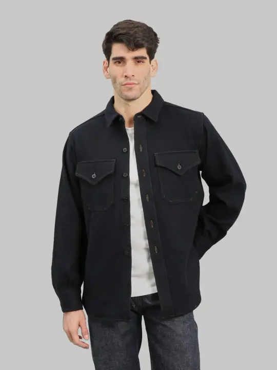 Pherrow's 25W-P.30 1930s CPO Shirt Dark Navy