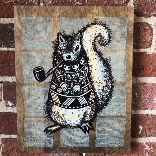 Pretentious Squirrel on Birch