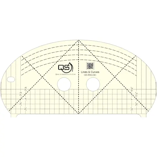 Precision Machine Quilting Ruler: Lines & Curves