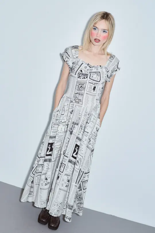 1 left - Sweetheart Soft Linen Maxi Dress White Pages