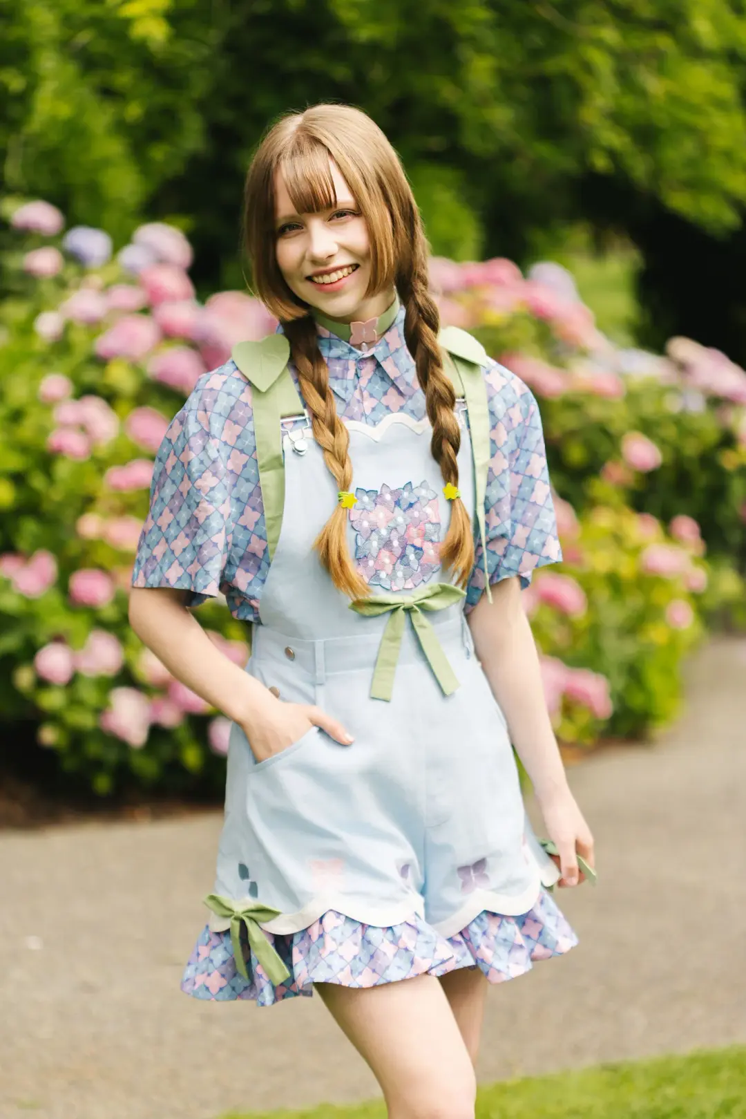 Hydrangea Overalls (100% Cotton) (Limited Pre-Order CLOSED)