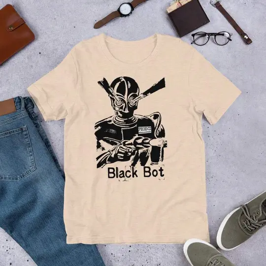 Black Bot Short-Sleeve Unisex T-Shirt