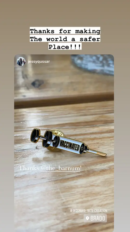 Vaccinated pin