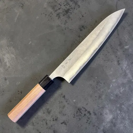 Yoshimi Kato Aogami Super Nashiji 210mm Gyuto