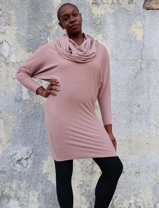Super Cowl Migration Short Dress