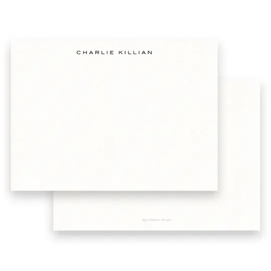 Men's Black Simple Stationery