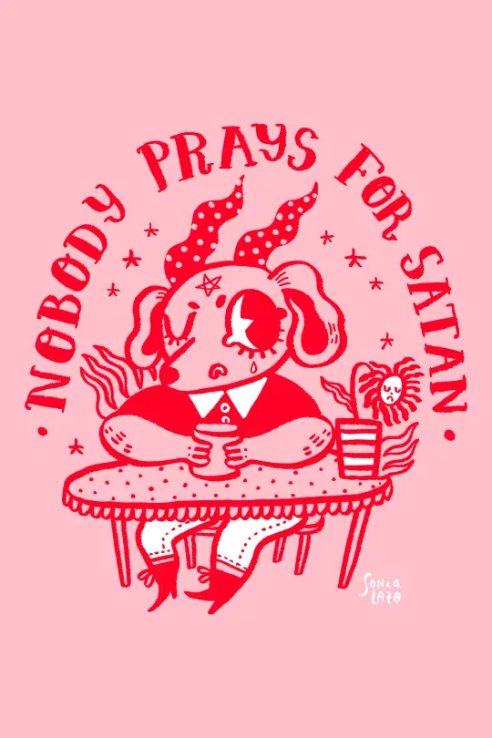 Nobody Prays for Satan - Postcard