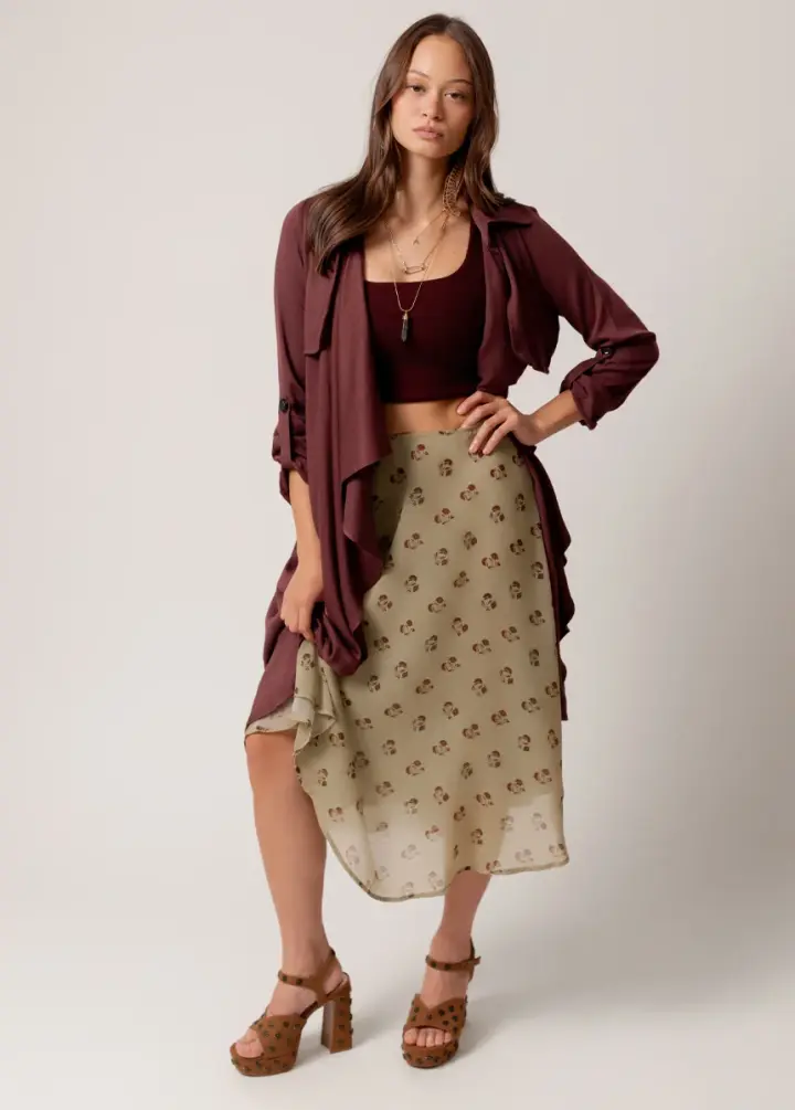 Sana Skirt in Floral Dot