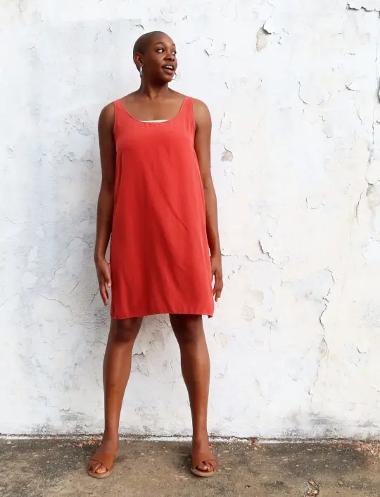 Silk Everyday Shift Short Dress