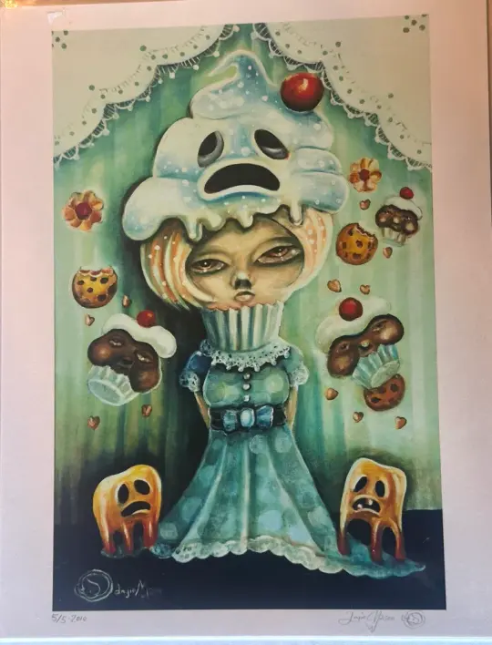 Princess Stuckaches Cupcakes Limited edition print