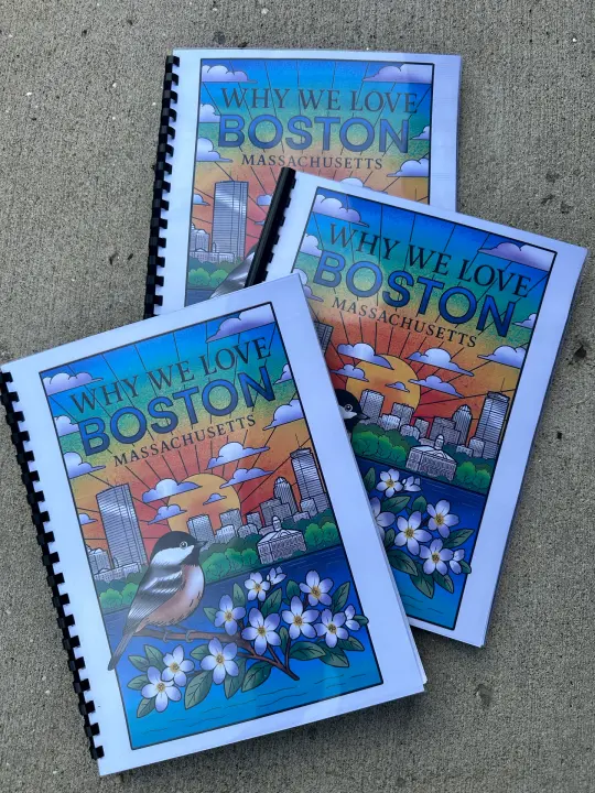 Boston Coloring Book – Hand-Drawn City Landmarks & Neighborhood Scenes